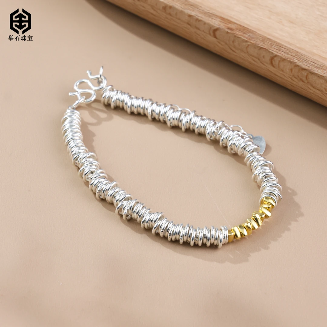 925银银制品 【举石珠宝】T0103-222-37个性手链(一件/多样性发)v