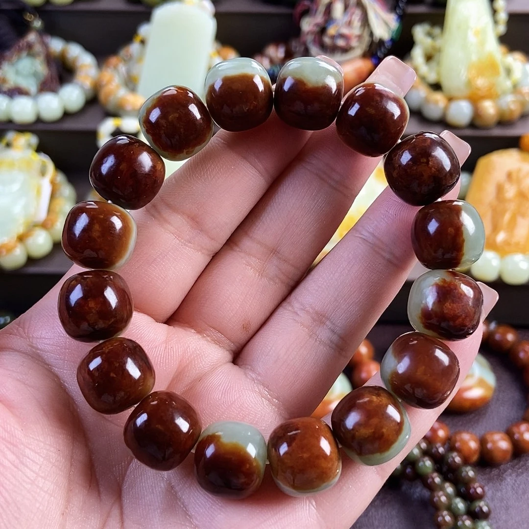 用***哈透闪石质玉未镶嵌手串