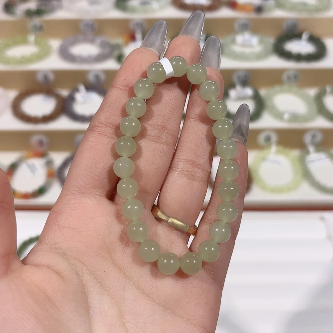 和田玉手链未镶嵌y