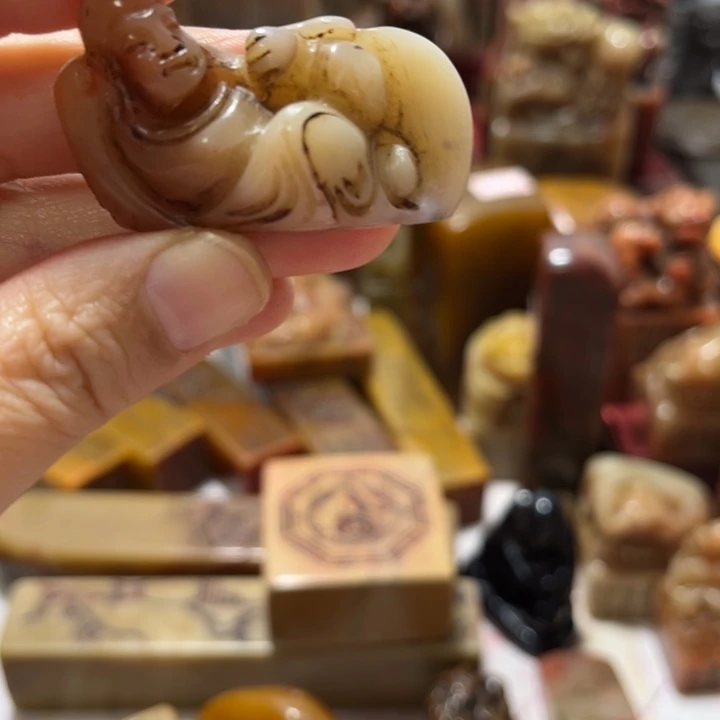 用***8瓷片印章小章子一方