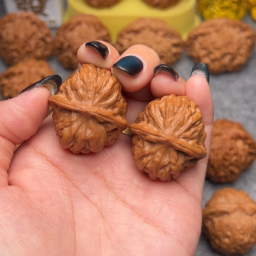 把件文玩核桃毕业精品野生门头沟元宝35全品