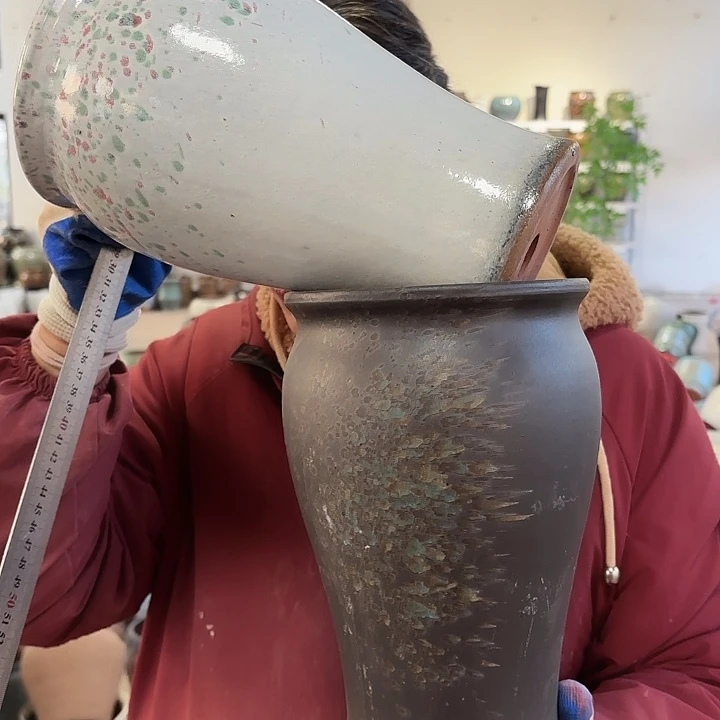 正品高25口15两个花盆