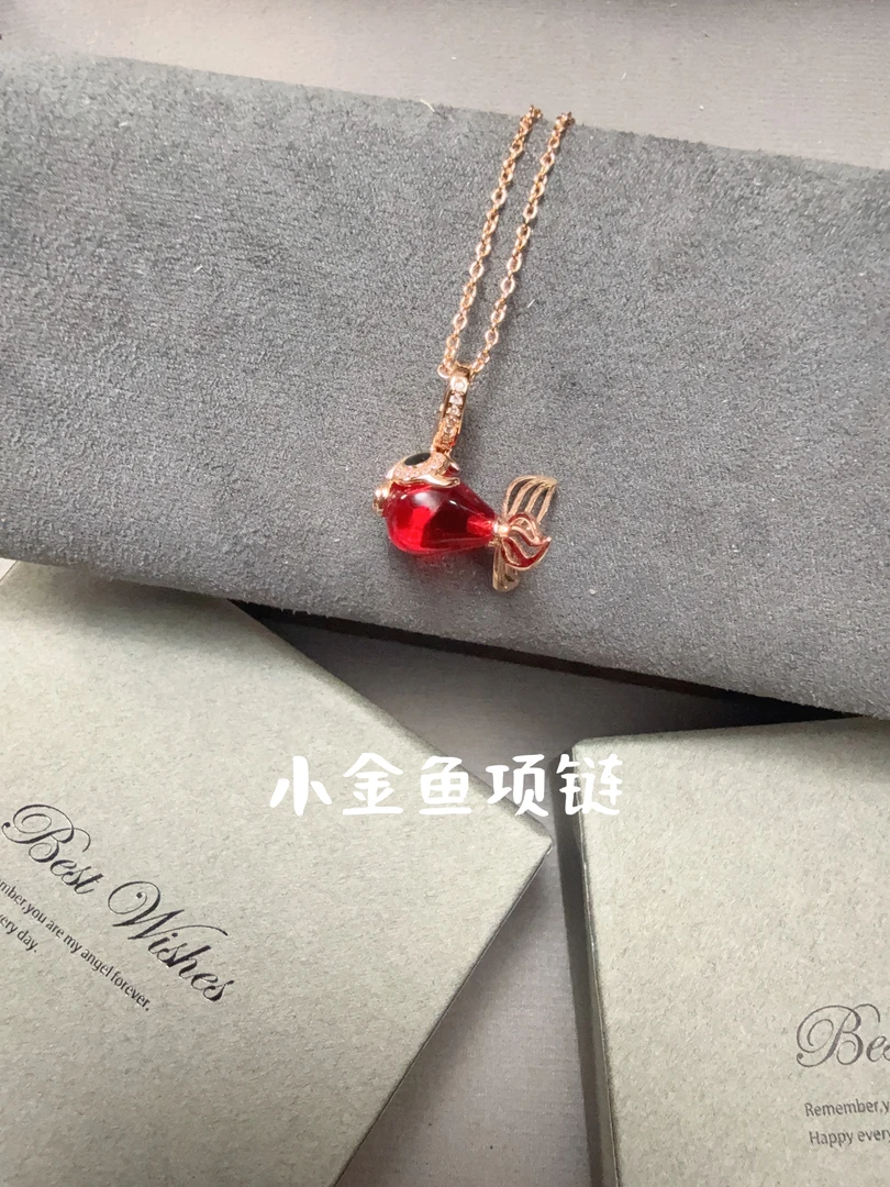 V金高版本项链 小金鱼项链 051