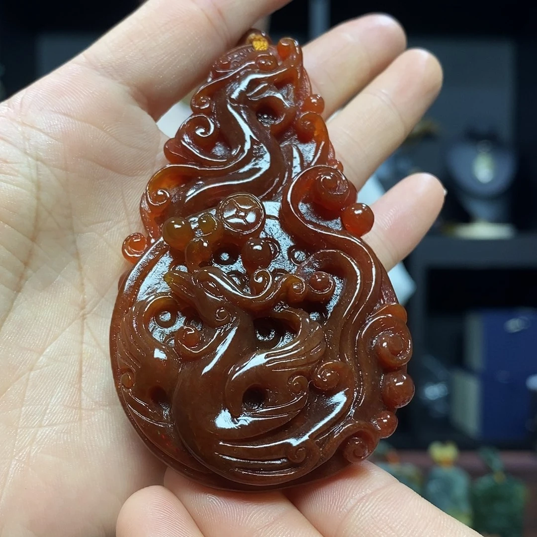 未镶嵌岫玉挂件吊坠