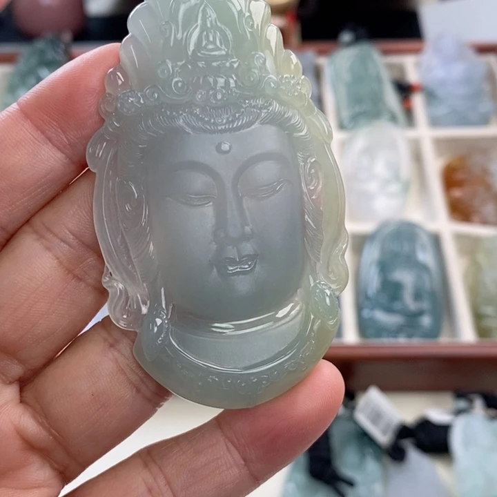 翡翠未镶嵌颈饰@*爷翡翠