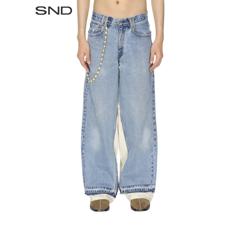 【KARTIK RESEARCH 设计师品牌】SND FW25 拼接牛仔长裤