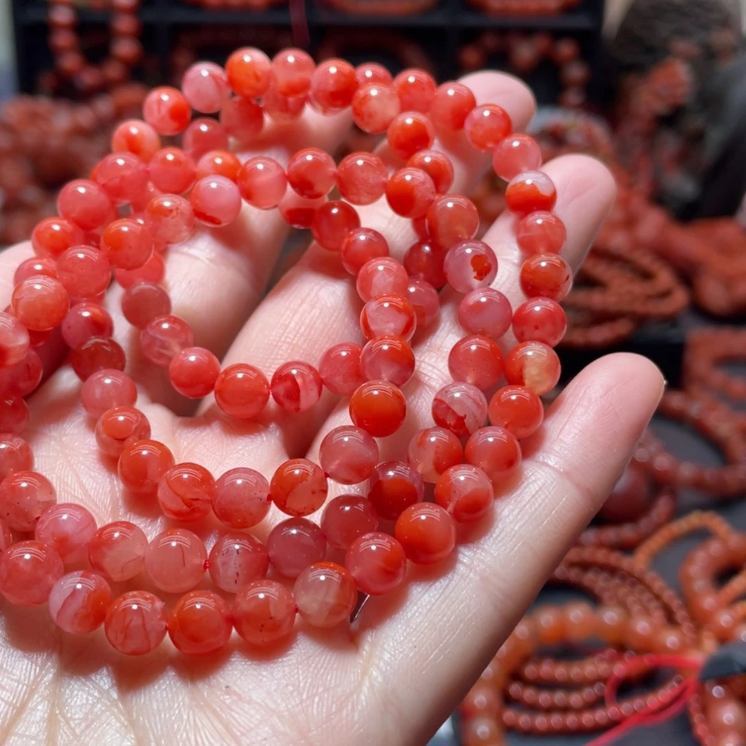 南红玛瑙手链未镶嵌
