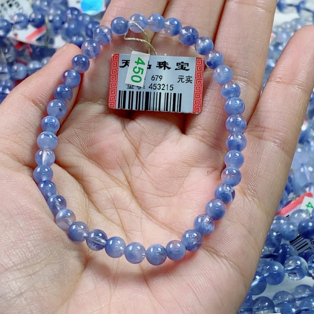 水晶手链未镶嵌蓝线石453215