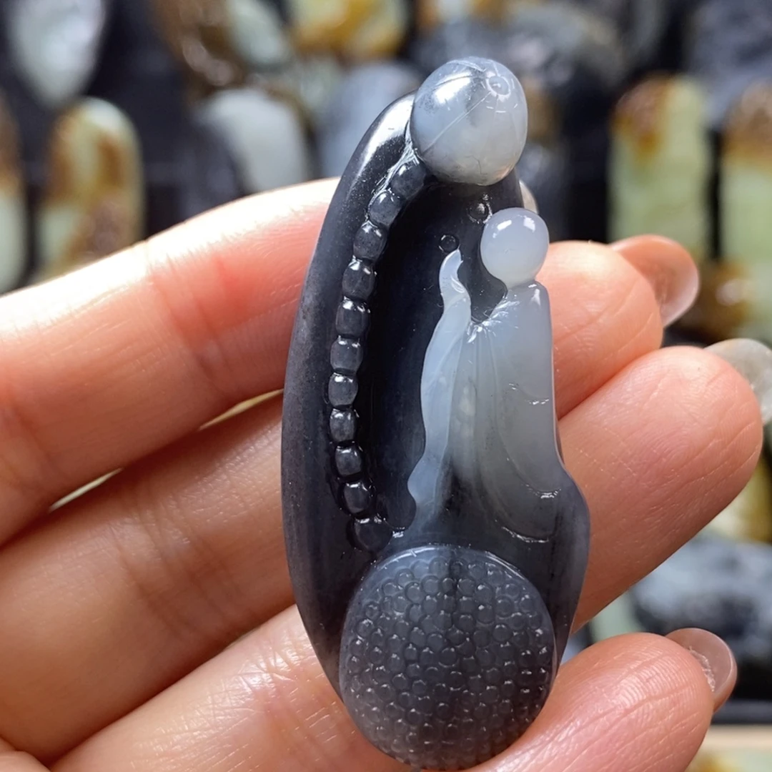 *****和田玉未镶嵌挂件