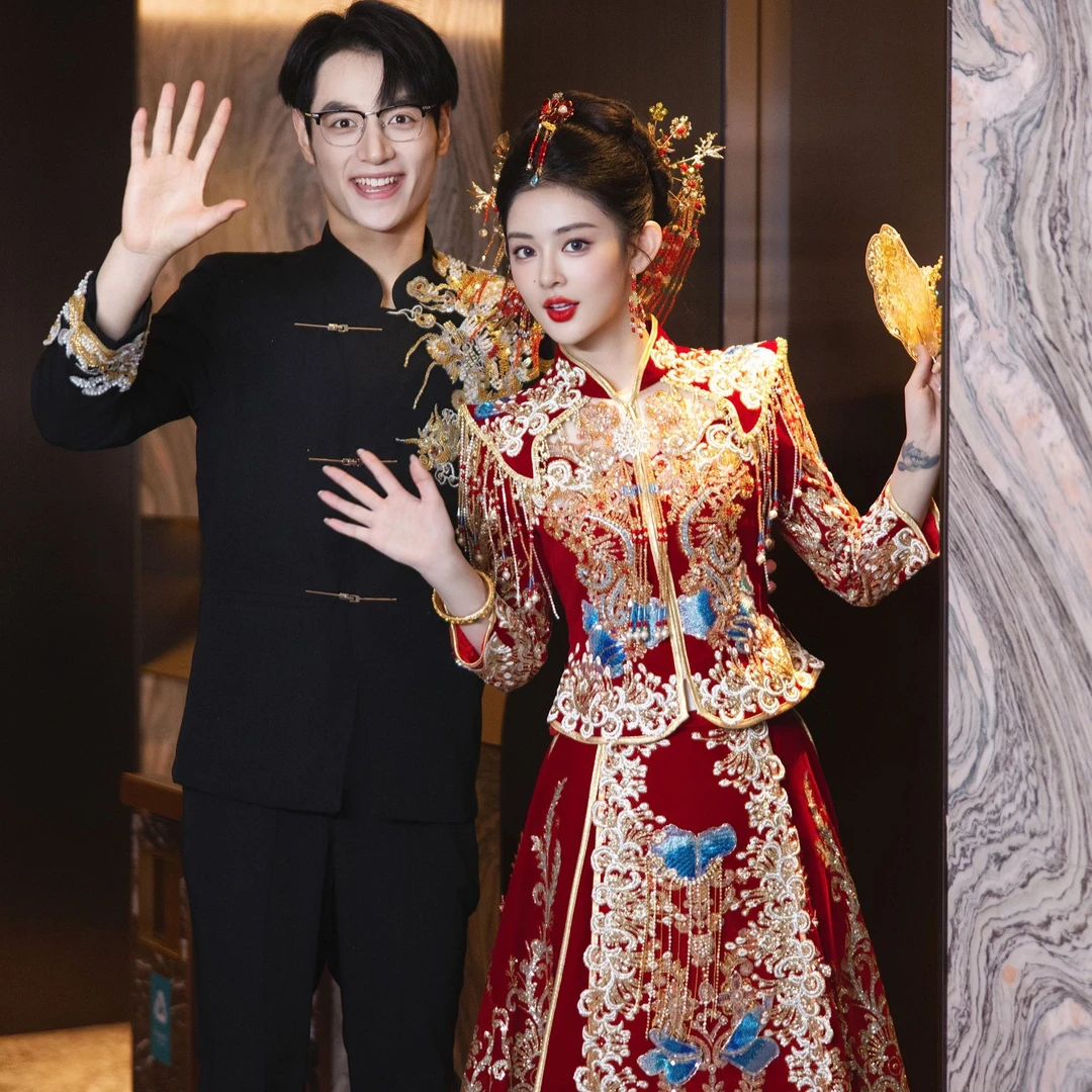 重工秀禾服2025新款新娘结婚礼服中式嫁衣敬酒服出阁高端婚服显瘦