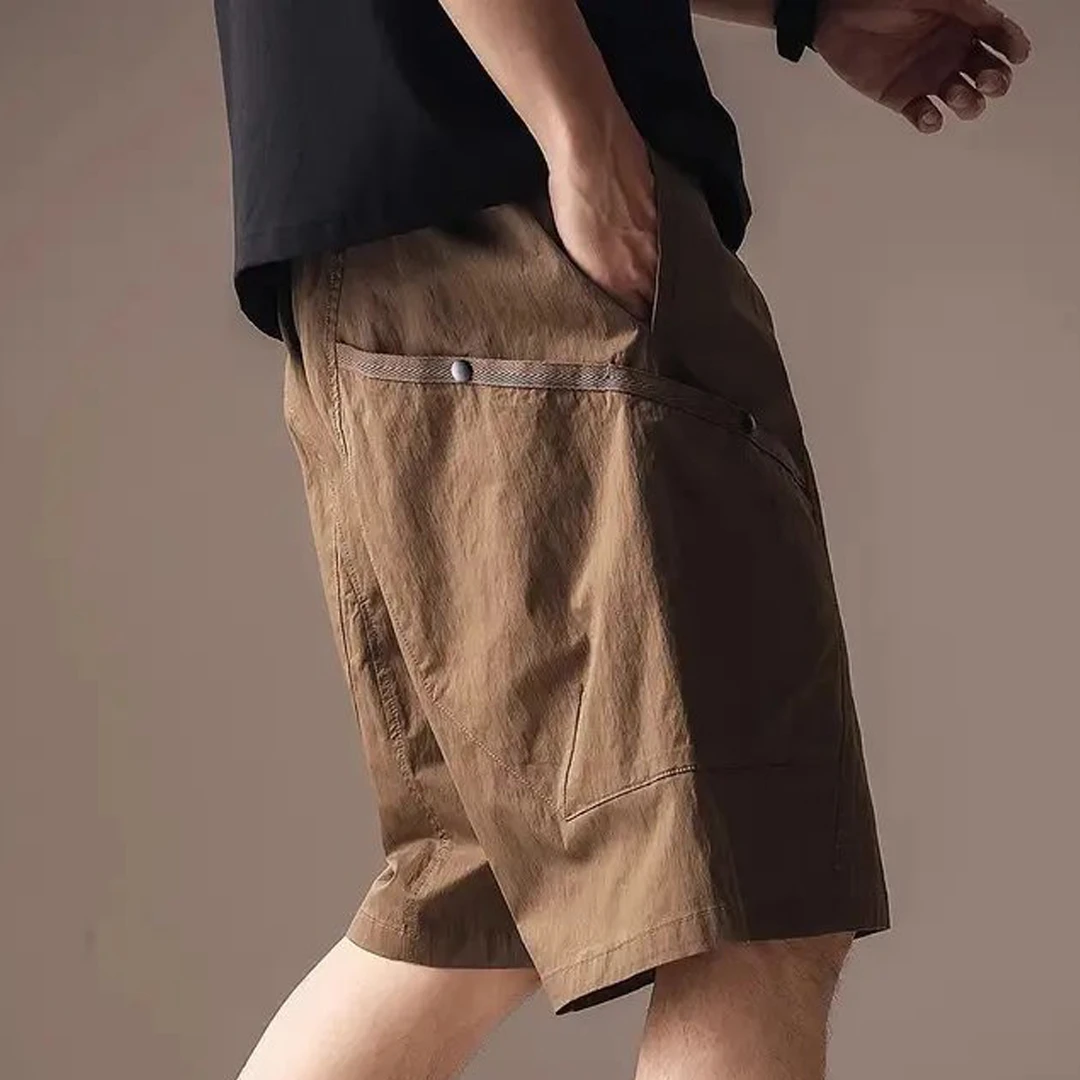 Cebrodz美式休闲工装短裤男夏季薄款宽松大码速干冰丝五分裤男士