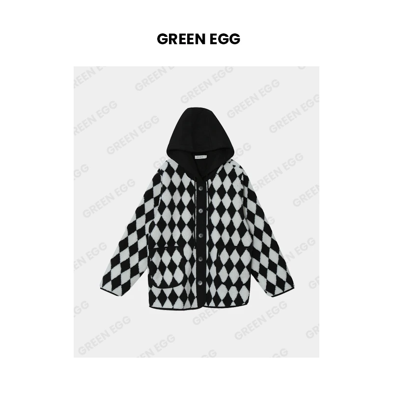 【年末狂欢】W957韩版OL通勤风气质连帽加厚外套洋气减龄外套