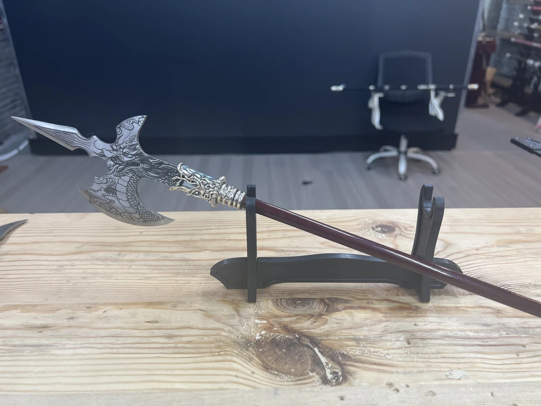 龙泉沈广隆 -程咬金宣化斧 宝剑 未开刃