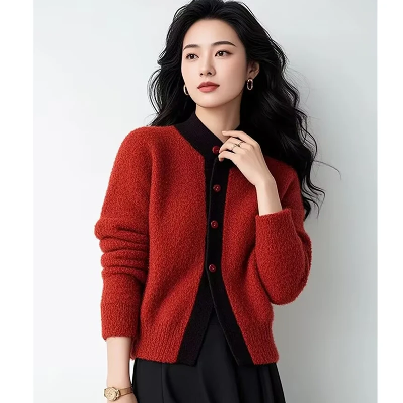 秋冬开衫毛衣短款时尚百搭宽松女装2025小初出游服装女