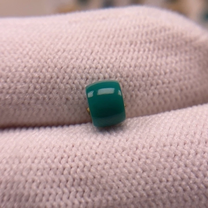 未镶嵌绿松石珠宝奇石直切6.5mm福利款A646