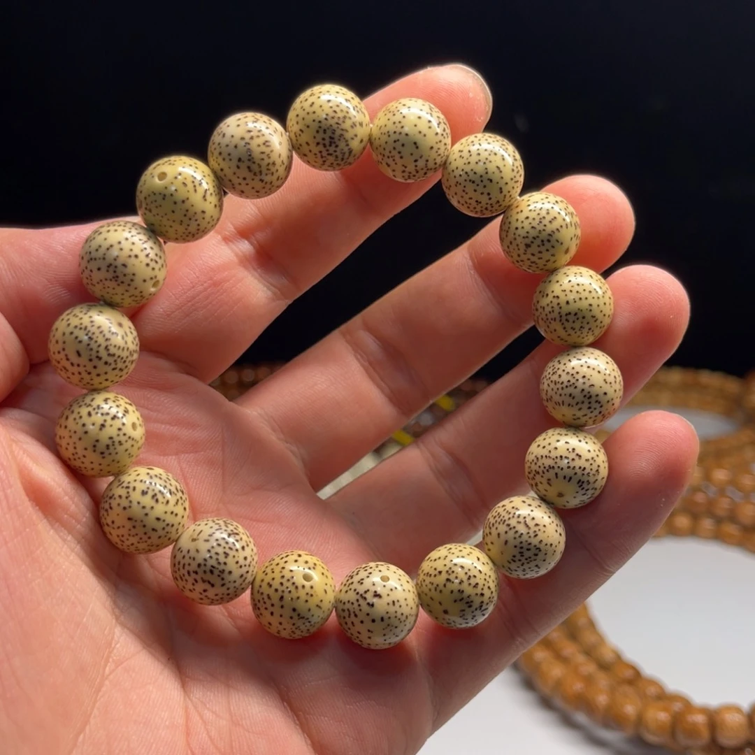 星月菩提吊坠13正圆正月老料原生态