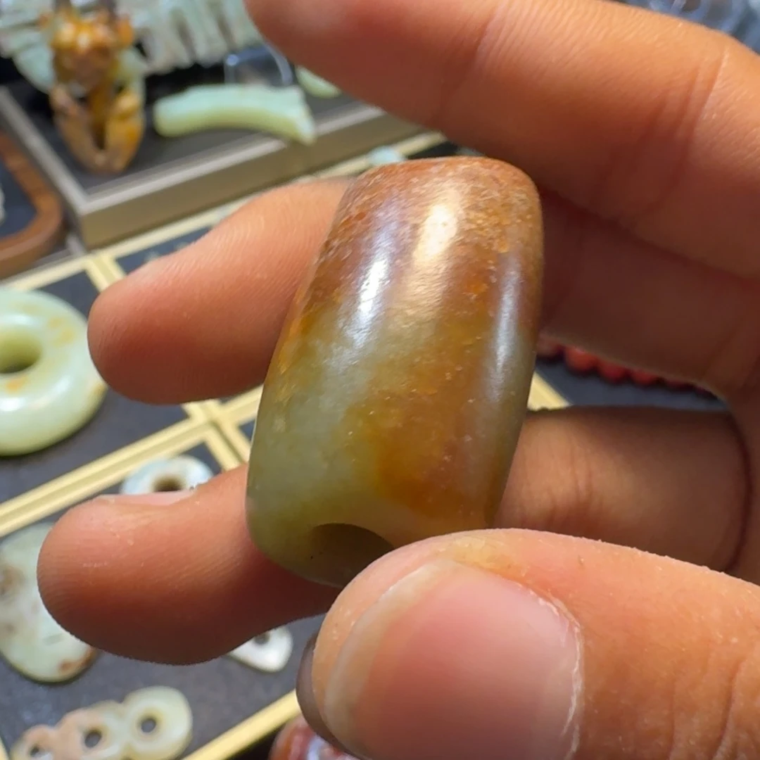 杰***茶玉玉摆件珠子器形