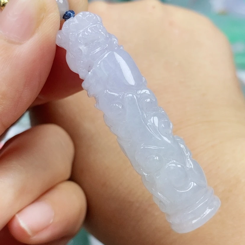 【闪购商品】翡翠未镶嵌颈饰天然翡翠A货龙柱子