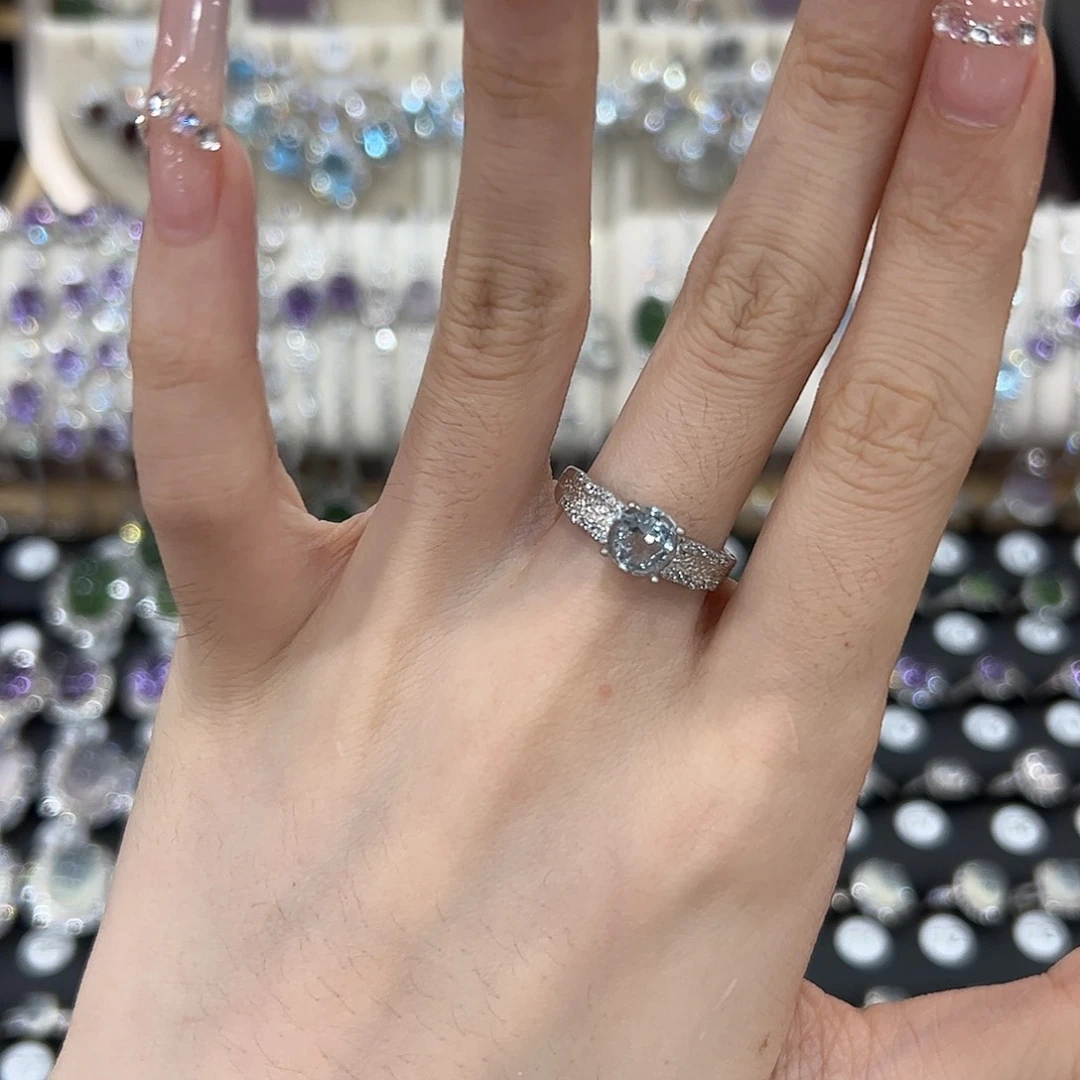 银S925镶嵌戒指紫晶