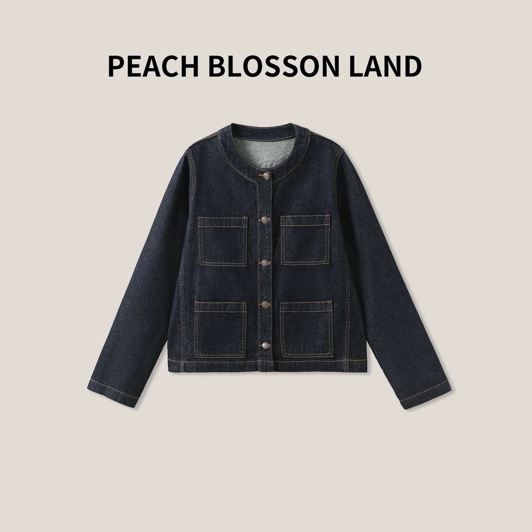 【大福专属】女士牛仔外套简约休闲气质短款夹克衫GDNZ120