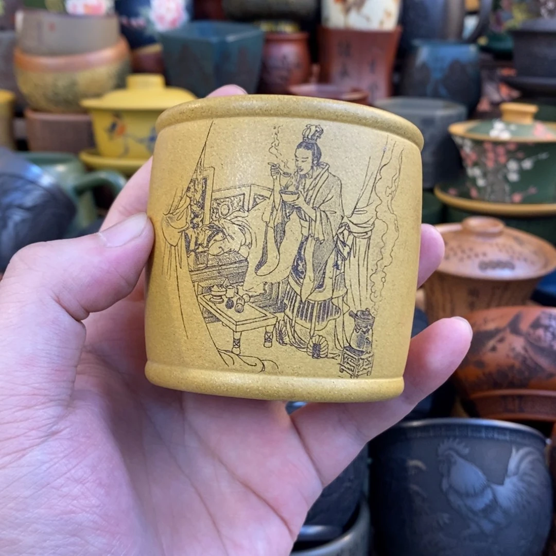 紫砂公道杯宜兴全手工紫砂杯