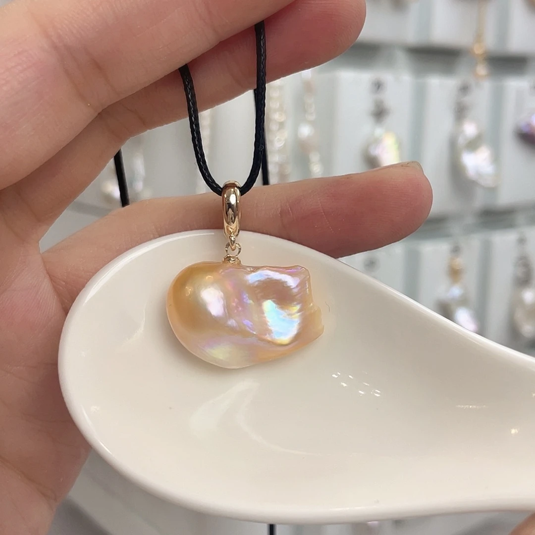 淡水珍珠银S925镶嵌颈饰妤