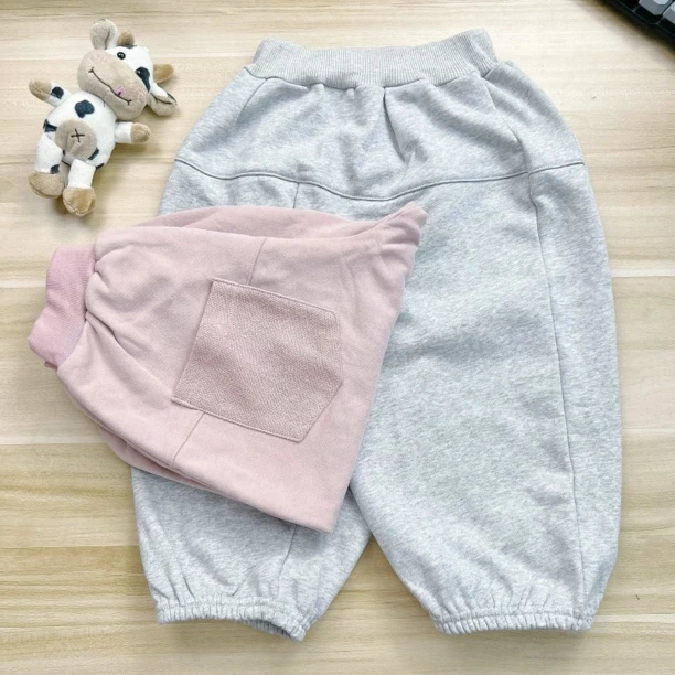 K01#K02#秋冬季儿童休闲长裤毛圈牛肚宽松卫裤时尚保暖裤休闲裤