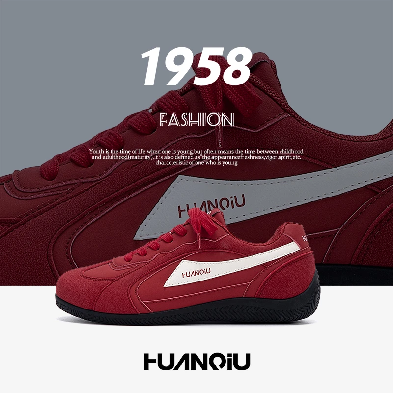 环球隐形增高赛车鞋2025秋季新款百搭休闲复古男鞋设计感德训鞋子