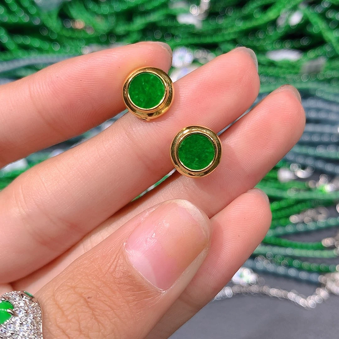 翡翠戒指未镶嵌天然翡翠