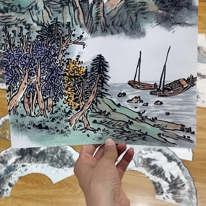 姜奇老师山水作品