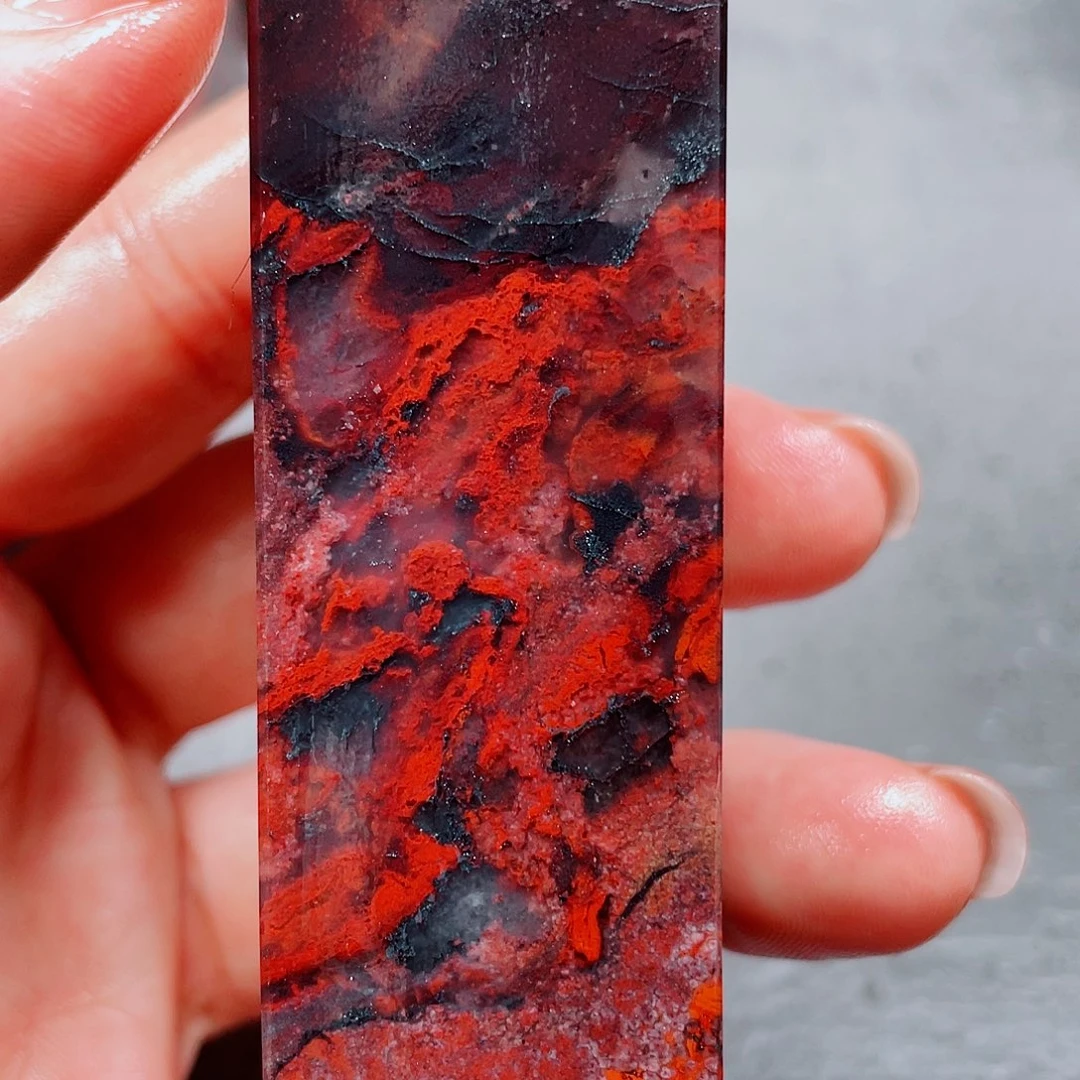 玉桂林鸡血玉印章镇尺19