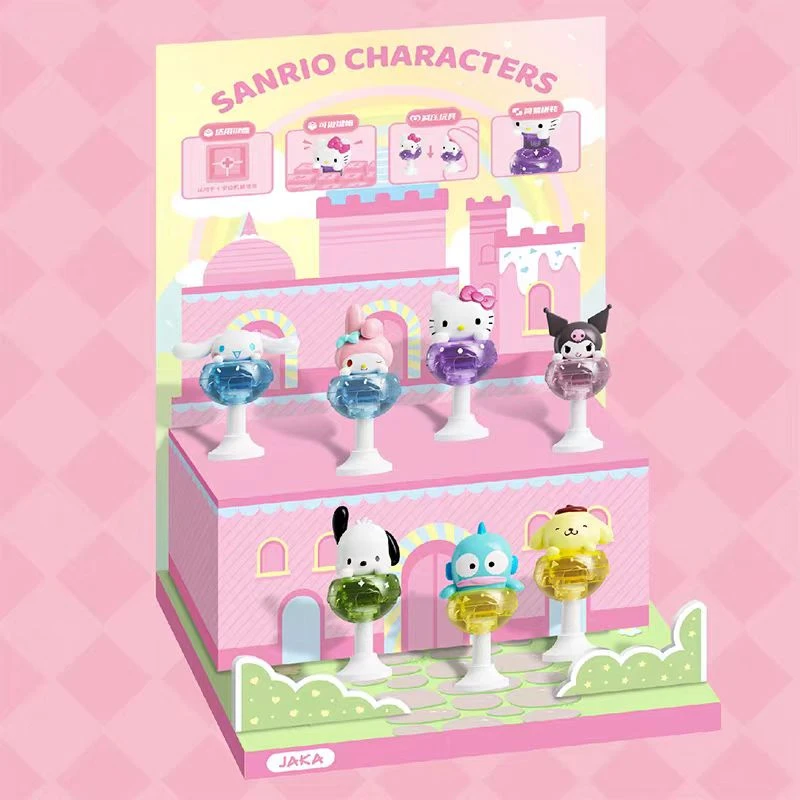 【现拆】三丽鸥家族棒棒糖系列拼装手办可做键帽解压玩具