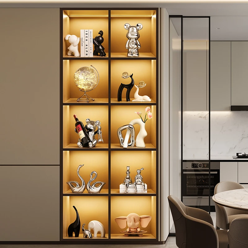 贝汉美别墅客厅酒柜陶瓷高档家居电视柜工艺品摆设酒柜套装书房