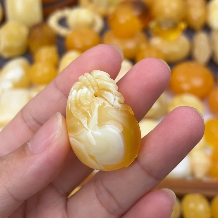 未镶嵌琥珀珠宝奇石钱袋