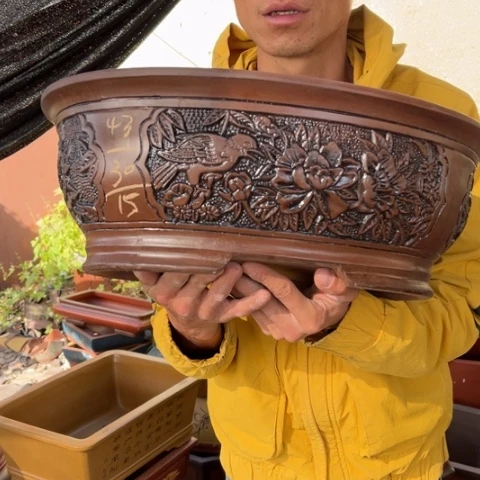 花盆紫砂特价包邮送到了