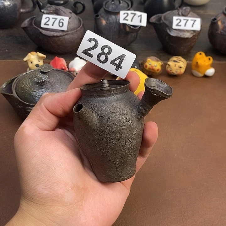 284柴烧紫砂壶可以养彩
