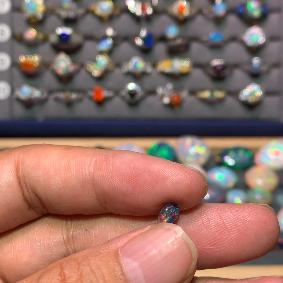 欧泊银S925镶嵌裸石直发爱*宙