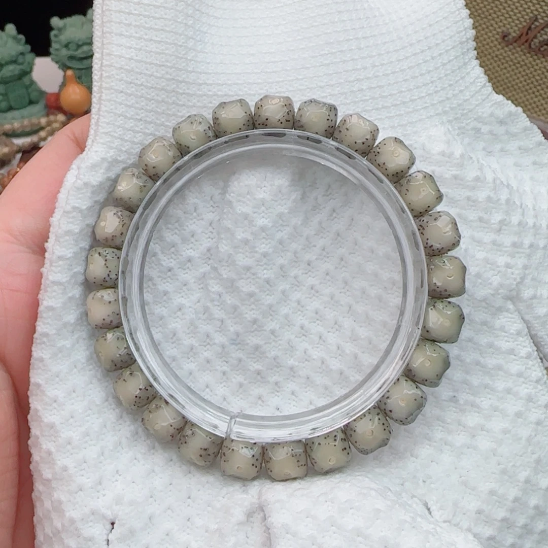 星月菩提手串冰糖月朗星稀精工峰峦无相9*8