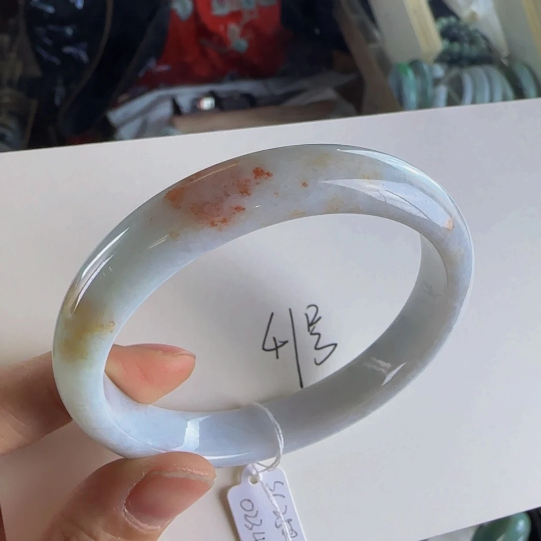 翡翠手镯未镶嵌老坑57.7圈