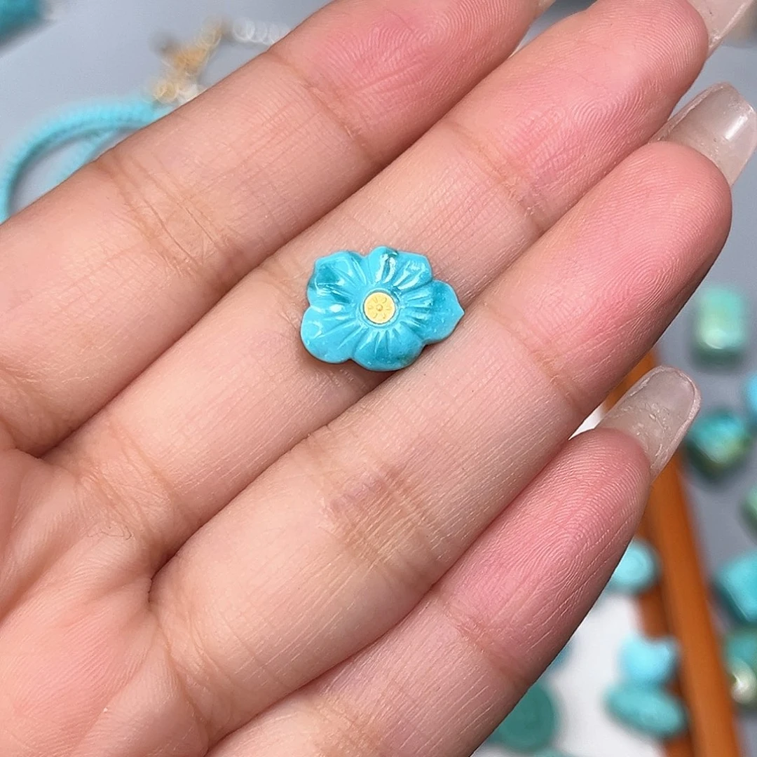 未镶嵌绿松石珠宝半成品