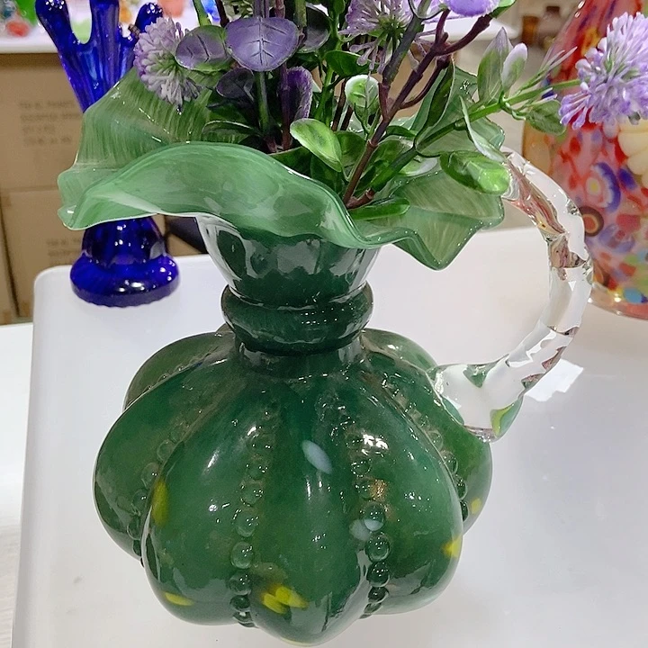 琉璃花瓶高度18厘米4厘米