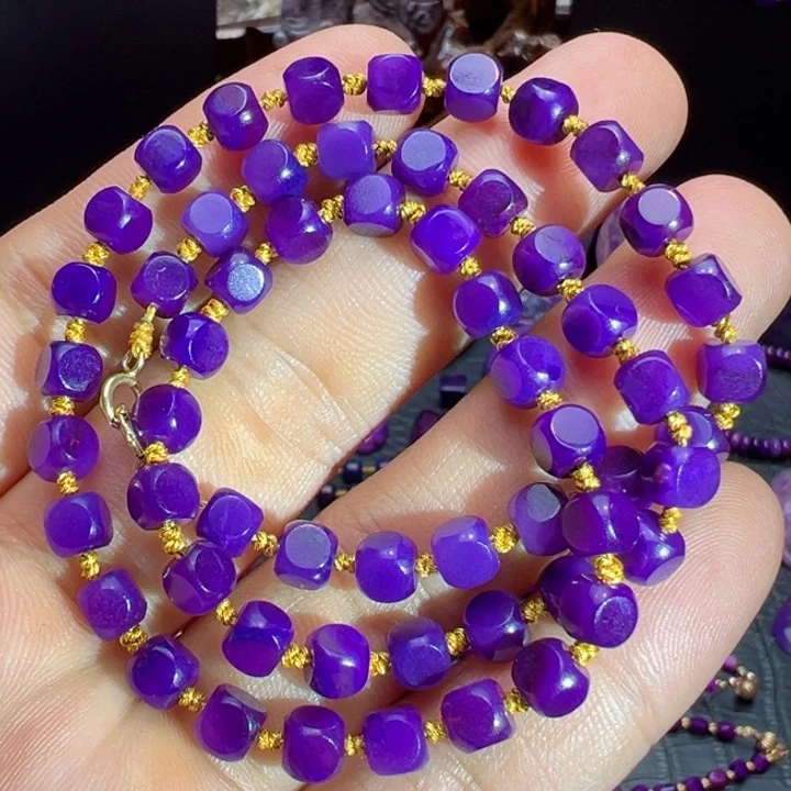 18K金镶嵌苏纪石（舒俱来）项链