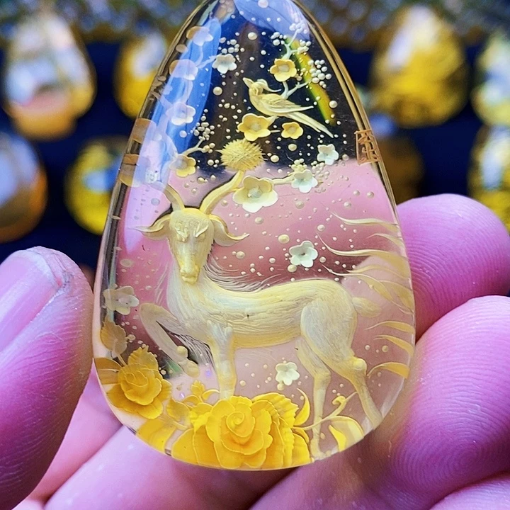 金珀未镶嵌吊坠(不含链)