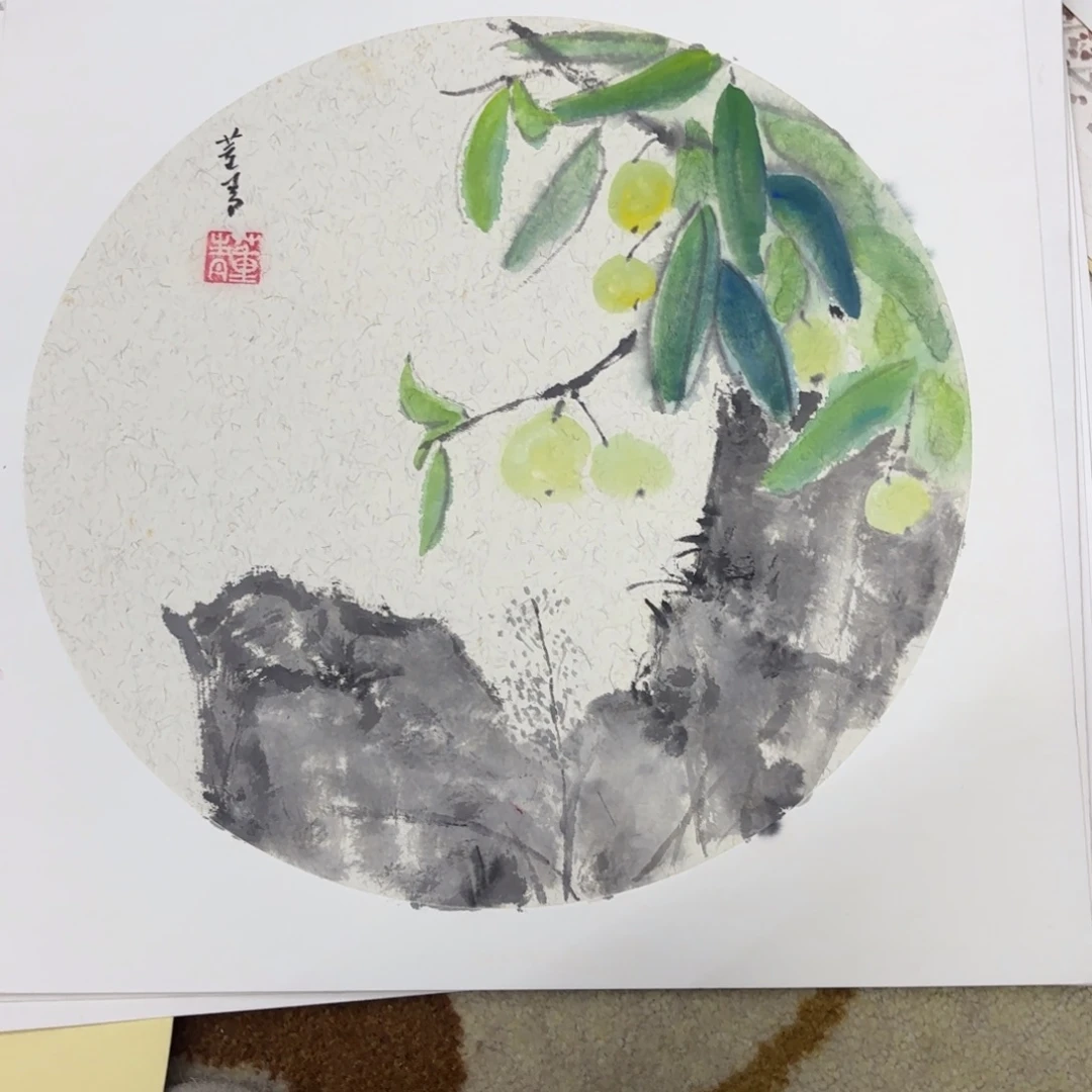 国画38-38卡纸作品艺