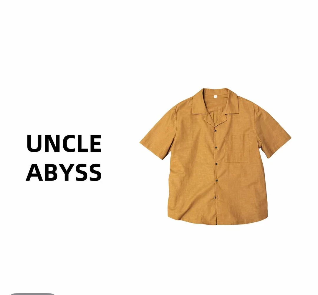 【C36066】【君】短袖衬衫 2025夏季薄款刺绣休闲衬衣