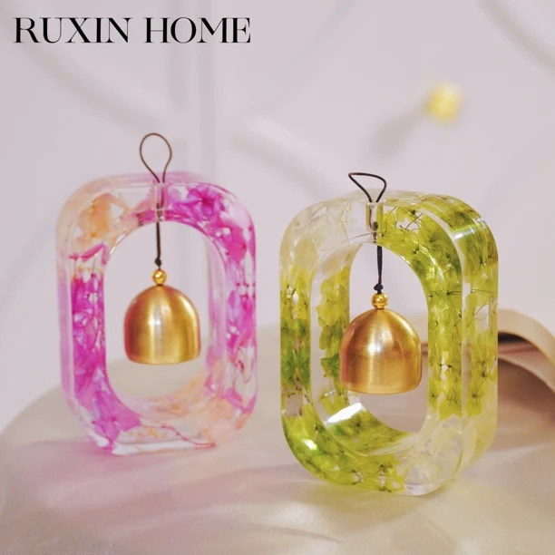 如馨·多巴胺门铃磁吸风铃入户提醒黄铜铃铛乔迁礼物门挂装饰