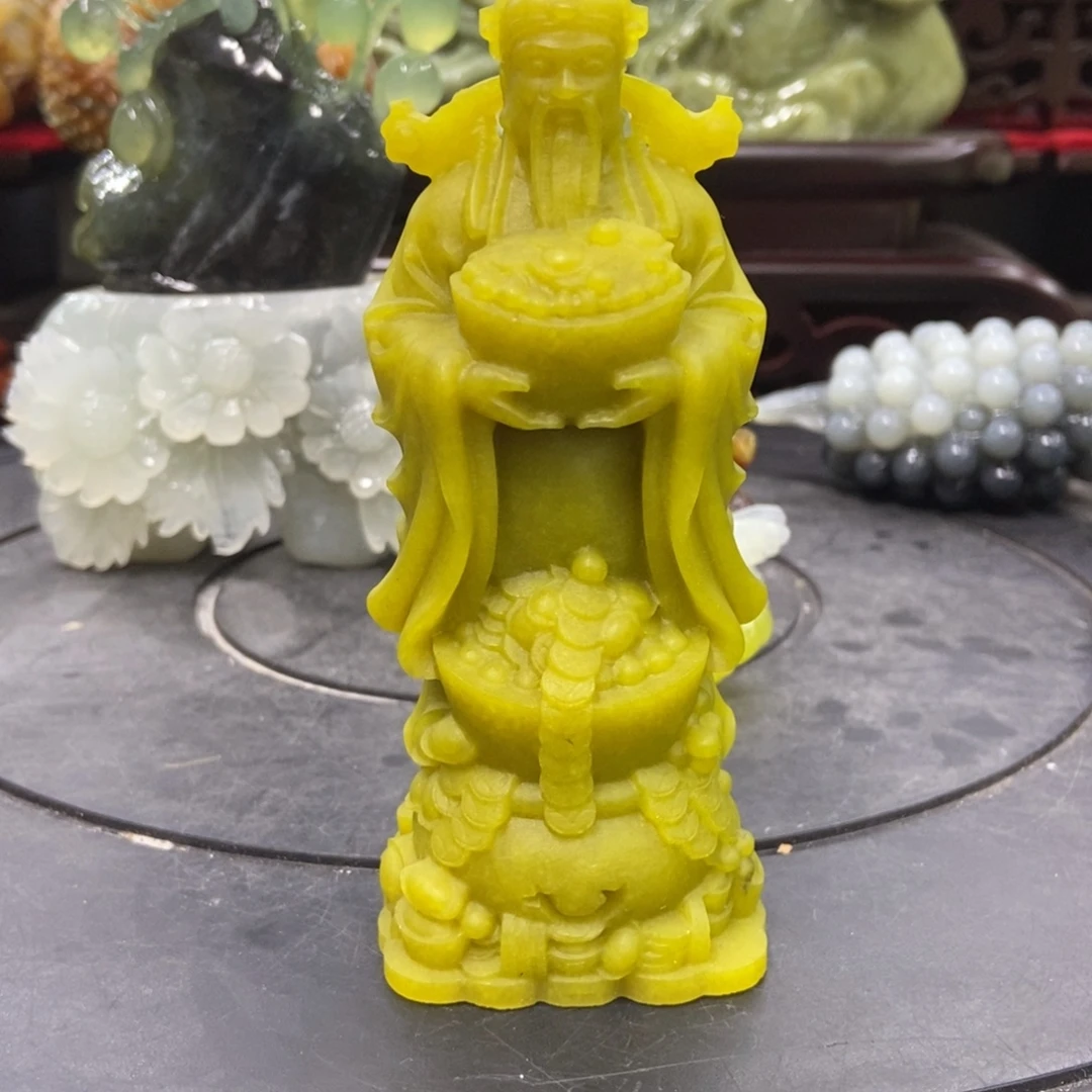 石材天然岫岩玉手把件