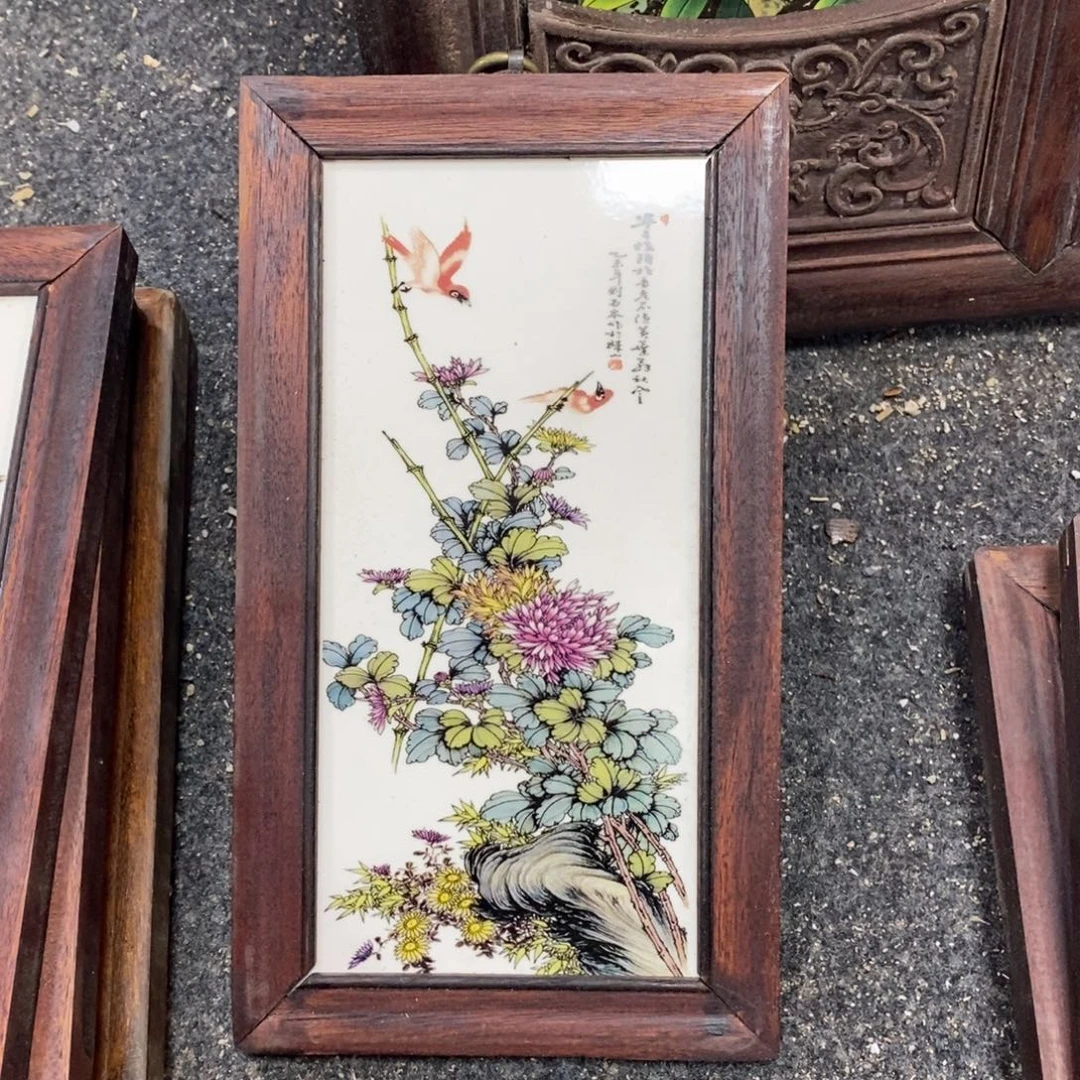 瓷30*16 景德镇瓷板画柴窑烧制