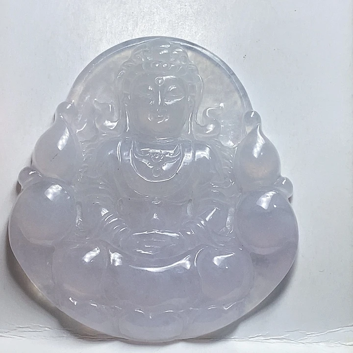 翡翠未镶嵌颈饰冰种观音