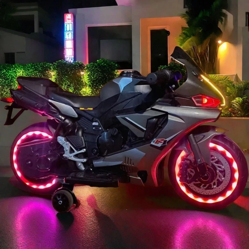 2-6岁儿童电动车摩托车可坐双人充电童车玩具车男女小孩宝宝大号